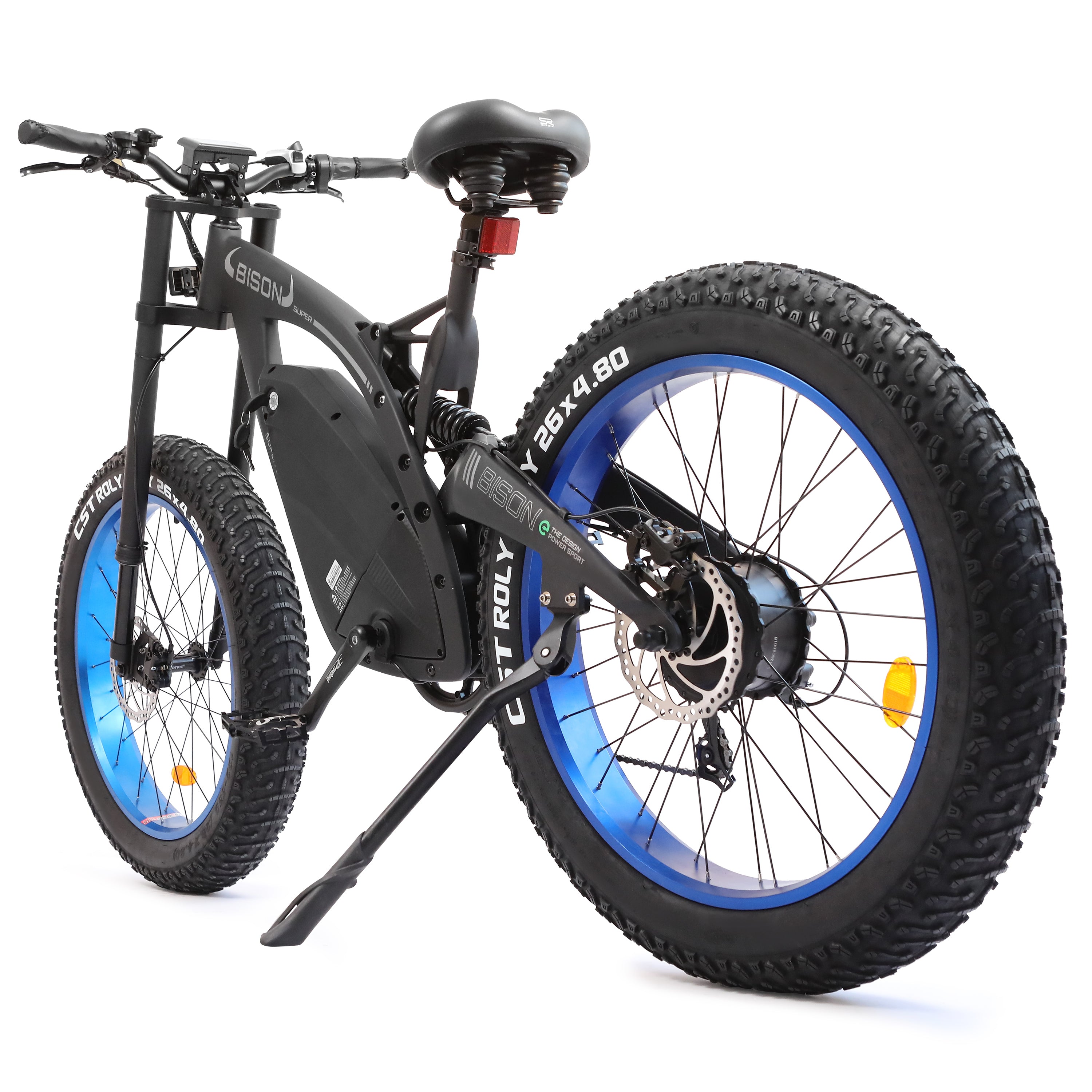 Ecotric Bison E-Bike 48v 17.5AH 1000W Big Fat Tire -Matte Black