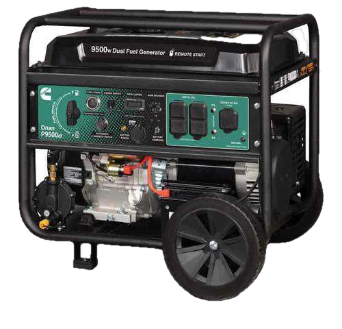 Cummins Onan P9500DF 7500W/9500W Portable Dual Fuel Remote Start Generator